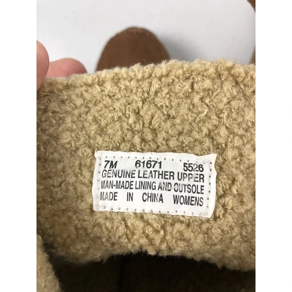 Timberland Womens 7 M Boots Suede Geniune Leather Winter Lace Up Leather Sherpa